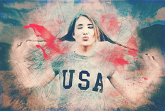 Custom Modern Contemporary Painting Poster Print From Photo 4 small