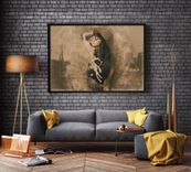 Custom Modern Contemporary Painting Poster Print From Photo 5 small