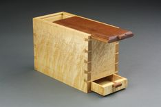 Shaker Style Candle Box With Match Drawer 2 small