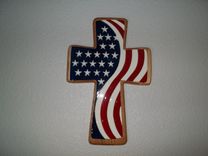 American Flag Crosses 1 small