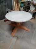 Concrete Top Round Pedestal Table 6 small