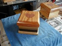 Recipe, Card File, Or Photo Dovetail Boxes 5 small