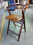 Danish Modern-Inspired Walnut Counter-Height Bent Back Chairs 1 small