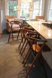 Danish Modern-Inspired Walnut Counter-Height Bent Back Chairs 4 small
