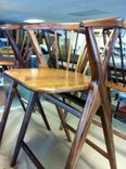 Danish Modern-Inspired Walnut Counter-Height Bent Back Chairs 5 small