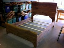 Solid Walnut Queen-Sized Bed 2 small
