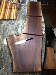 Rustic Walnut Cutting Boards/Serving Trays 2 small