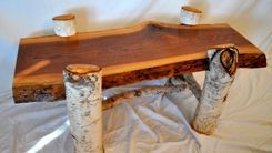 Walnut And Birch Coffee Table 3 small