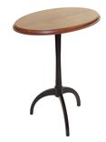 Oval Book Matched Maple Accent Table No.104 With Three Legs 1 small