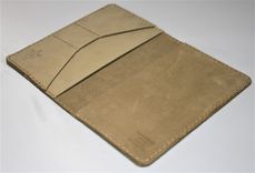 Handmade Field Notes Cover Wallet Scribo Desert Tan Tactical Combat Boot Leather U.S. Army 4 small