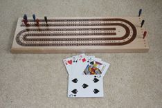 Custom Inlayed Cribbage Board 1 small