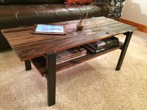 Barn Wood Coffee Table With Magazine Shelf 1 small