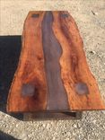 Double Live Edge Mesquite With Steel River Inlay 5 small