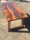 Double Live Edge Mesquite With Steel River Inlay 2 small