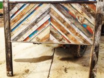 Reclaimed Wood & Copper Headboard 1 small