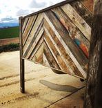 Reclaimed Wood & Copper Headboard 2 small
