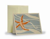 Sea Star (Blue/Orange) Set Of 5 1 small