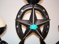 Horseshoe Art Candle Holder 2 small