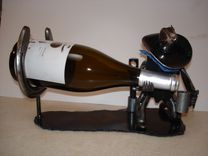 Cowboy Wine Holder Sculpture 2 small