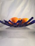 Fused Glass Coral Bowl 6 small