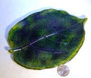 Fused Glass Leaf 3 small