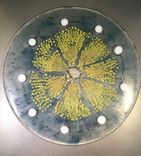 12" Round Floral Sculpture 3 small