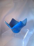 Steel Blue Patterned Candle Holder 1 small
