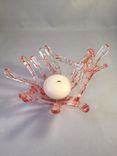 Red Confetti Coral Candle Holders 2 small