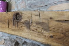Hand Hewn Authentic Reclaimed Barn Wood Fireplace Mantel 4 small