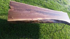 Walnut Live Edge Slab Coffee Table 1 small