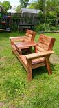 Double Adirondack Chair With Center Table 3 small
