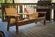 Double Adirondack Chair With Center Table 1 small