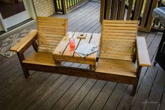 Double Adirondack Chair With Center Table 2 small