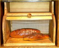 Old Fashioned Rolltop Bread Box 2 small