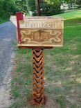 Custom Made Large Wooden Mailbox 1 small