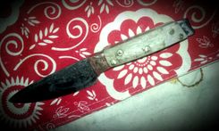 High Carbon  Blue Paper Steel Kitchen Knife 3 small