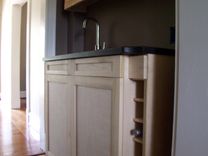 Wet Bar Cabinet With Built-In Wine Storage. 3 small