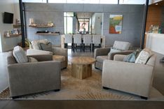 Round Hardwood Coffee Table 2 small