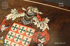 Inlaid Family Crest Custom Humidor With Free Shipping. H 3 small