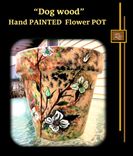 Painted Flower Pot, Bird, Custom, Hand Painted, Flower Pot, Pottery, Eight Anniversary, 8th, 4 small