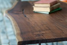 Live Edge American Black Walnut Slab Table 5 small