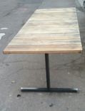 Reclaimed Lumber And Steel Conference Table 1 small