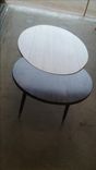 Calcutta Marble And Walnut Modern Coffee Table 2 small