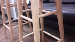 Handcrafted Classic Oak Bar Stools 4 small