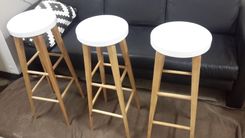 Handcrafted Classic Oak Bar Stools 6 small