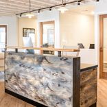 Reclaimed Distressed Wood Memphis Reception Desk 1 small