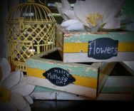 Reclaimed Wood Boxes 2 small