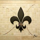Fleur De Lis Mosaic Backsplash 5 small