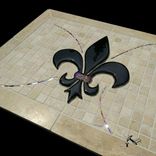Fleur De Lis Mosaic Backsplash 6 small