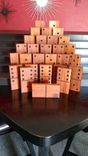 Giant Dominoes Solid Cedar Full Set Of 28 3 small